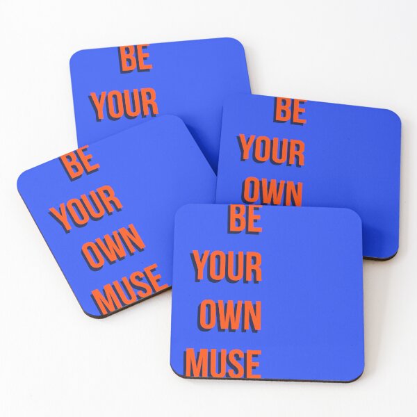 Item preview, Be Your Own Muse Orange Minimalist Typographic Art designed and sold by Creations by lyne.