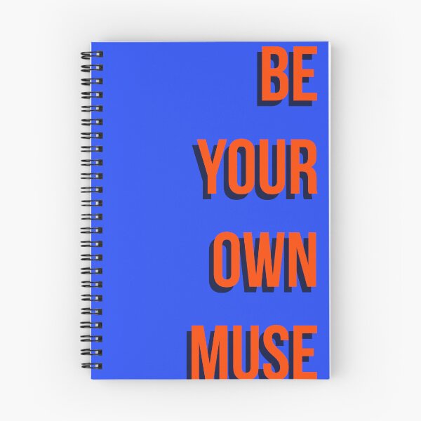 Item preview, Be Your Own Muse Orange Minimalist Typographic Art designed and sold by Creations by lyne.