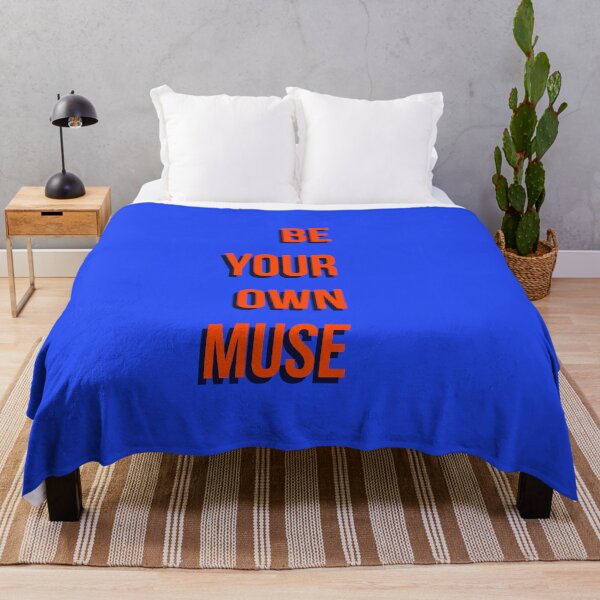 Item preview, Be Your Own Muse Orange Minimalist Typographic Art designed and sold by Creations by lyne.