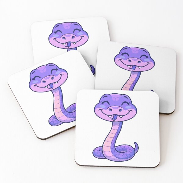 Item preview, Cute Happy Purple Snake Chibi Vector designed and sold by Rupesh-Art26.