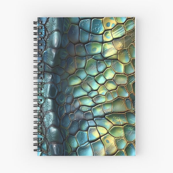 Item preview, Dragon Spine Scale Texture Iridescent Teal and Gold Reptile Ridge designed and sold by Nine Lives Studio.