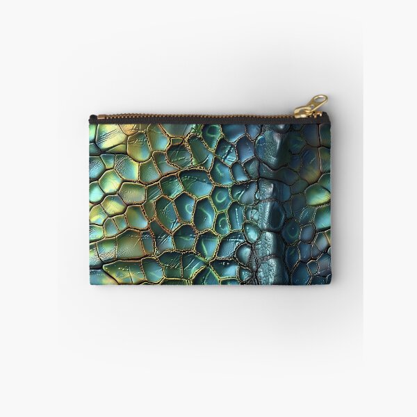 Item preview, Dragon Spine Scale Texture Iridescent Teal and Gold Reptile Ridge designed and sold by Nine Lives Studio.
