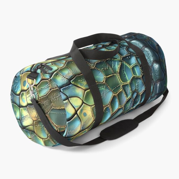 Item preview, Dragon Spine Scale Texture Iridescent Teal and Gold Reptile Ridge designed and sold by Nine Lives Studio.