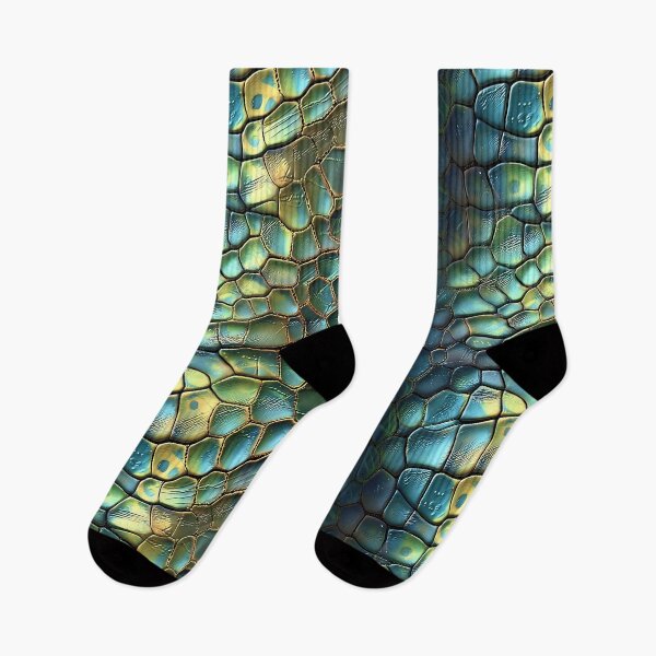 Item preview, Dragon Spine Scale Texture Iridescent Teal and Gold Reptile Ridge designed and sold by Yoruhara.