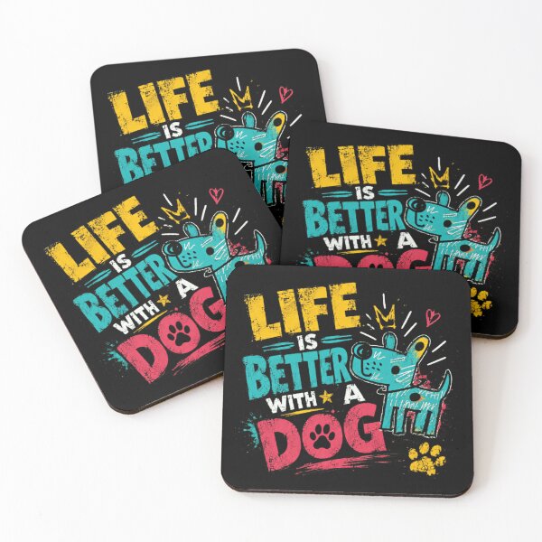 Item preview, Life Is Better With A Dog Dog Owner Pet Lover designed and sold by SkeletonsDanger.