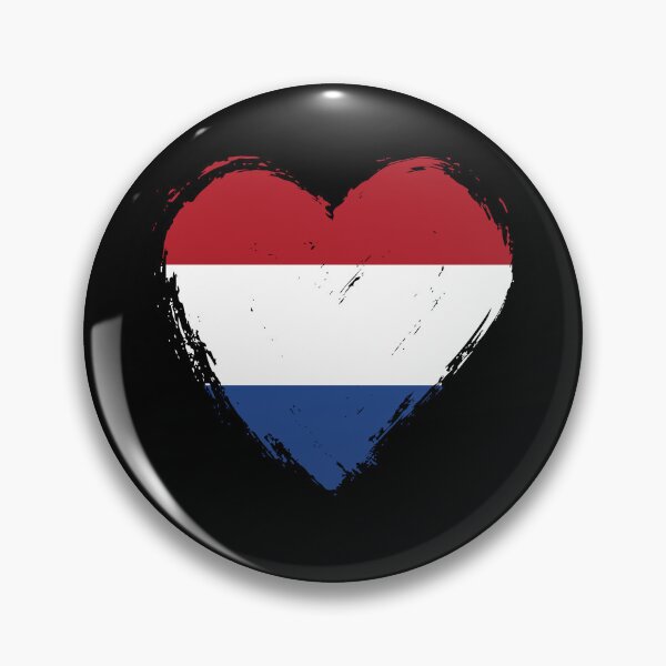 Item preview, Distressed Netherlands Flag Heart NL designed and sold by shitpostee.