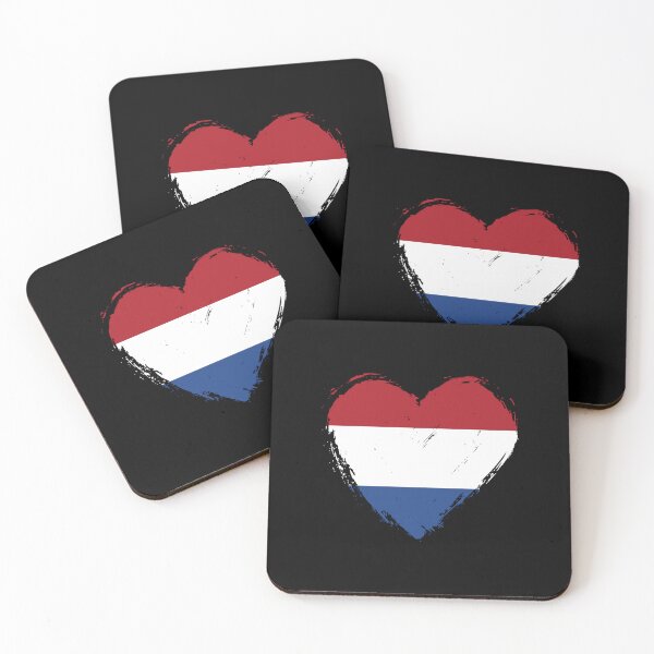 Item preview, Distressed Netherlands Flag Heart NL designed and sold by shitpostee.