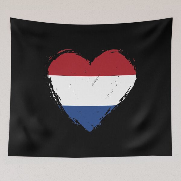 Item preview, Distressed Netherlands Flag Heart NL designed and sold by shitpostee.