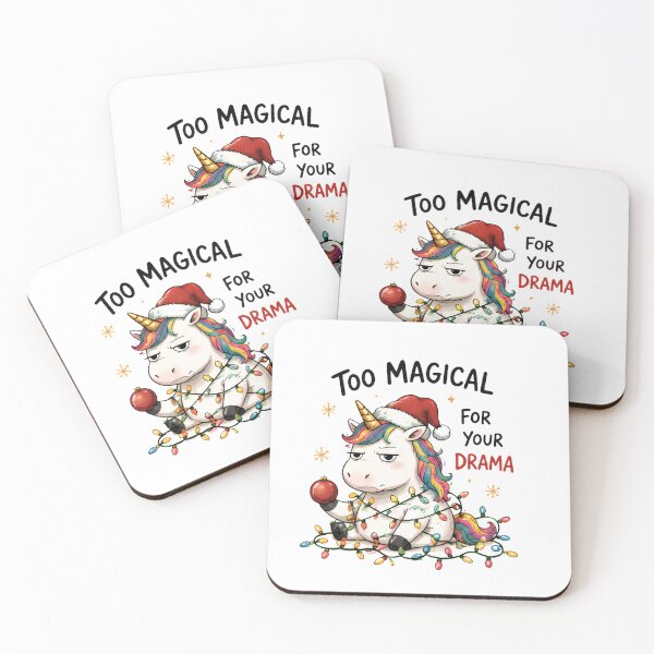Item preview, Too Magical For Your Drama Funny Christmas Unicorn Sarcastic designed and sold by Sitred123.