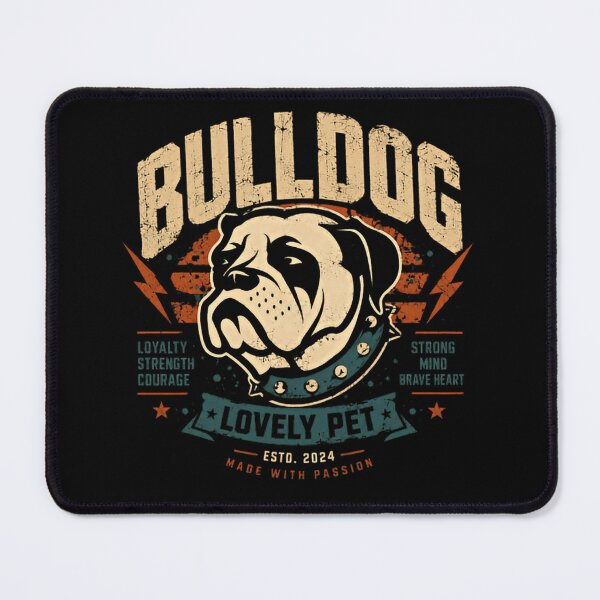 Item preview, Bulldog Loyalty Strength Courage Strong Mind Brave Heart Lovely Pet Owner Dog Lover designed and sold by SkeletonsDanger.