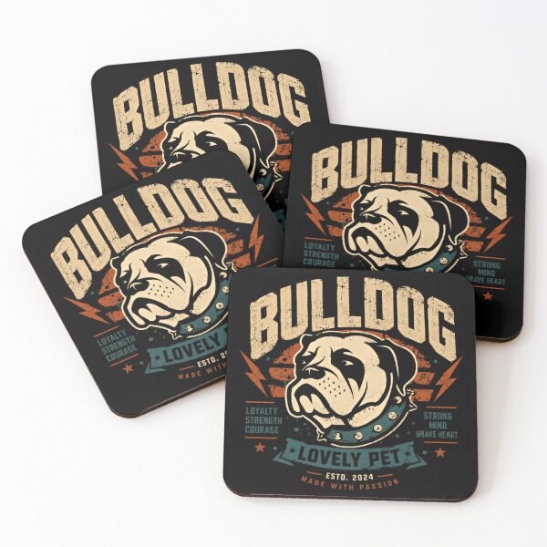 Item preview, Bulldog Loyalty Strength Courage Strong Mind Brave Heart Lovely Pet Owner Dog Lover designed and sold by SkeletonsDanger.