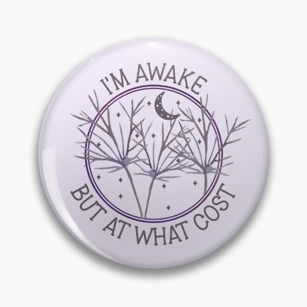 Item preview, I'm Awake But At What Cost - Funny Tired Whimsigoth Botanical Art designed and sold by the-Z3nith.