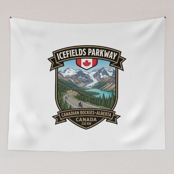 Item preview, Icefields Parkway Alberta Mountain Road designed and sold by enzoade.