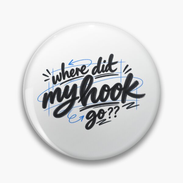 Item preview, Where Did My Hook Go? Funny Fishing Humor designed and sold by zan-mf.