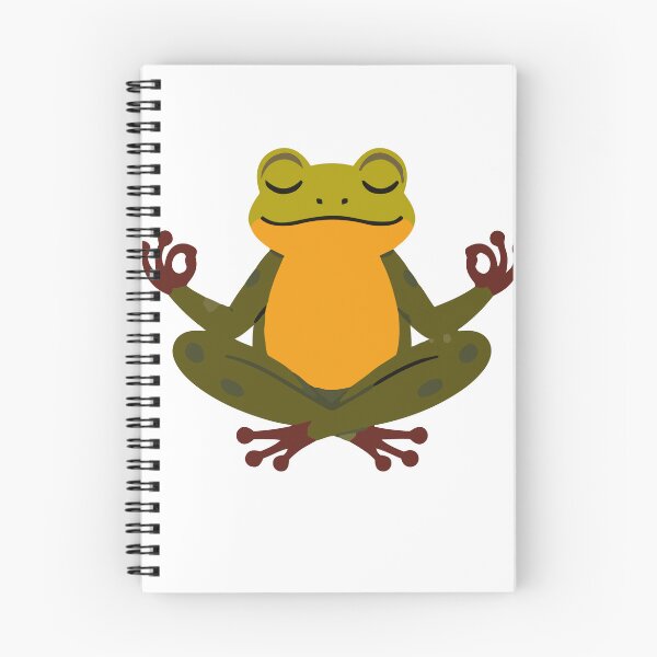 Item preview, Cute Yoga Frog Vector Illustration - Zen Meditating Toad Lotus Pose Graphic designed and sold by Rabu10.
