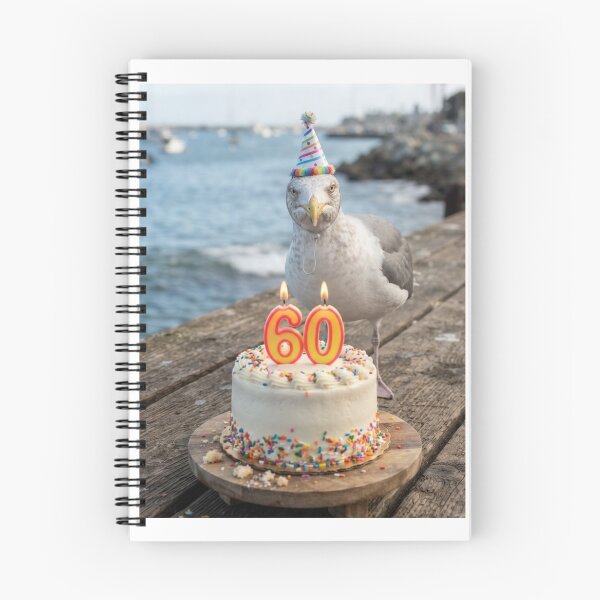 Item preview, Seagull 60th birthday cute adorable cake party baby kawaii designed and sold by CheeseBlueprint.