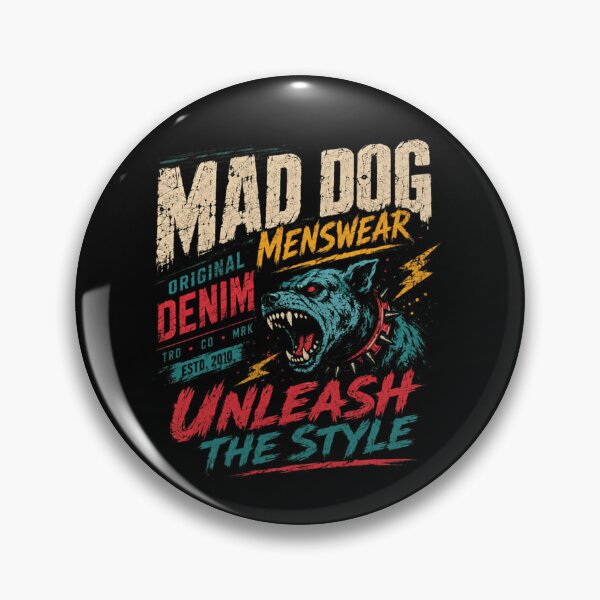 Item preview, Mad Dog Menswear Unleash The Style Original Denim Rugged Attitude For Men designed and sold by SkeletonsDanger.