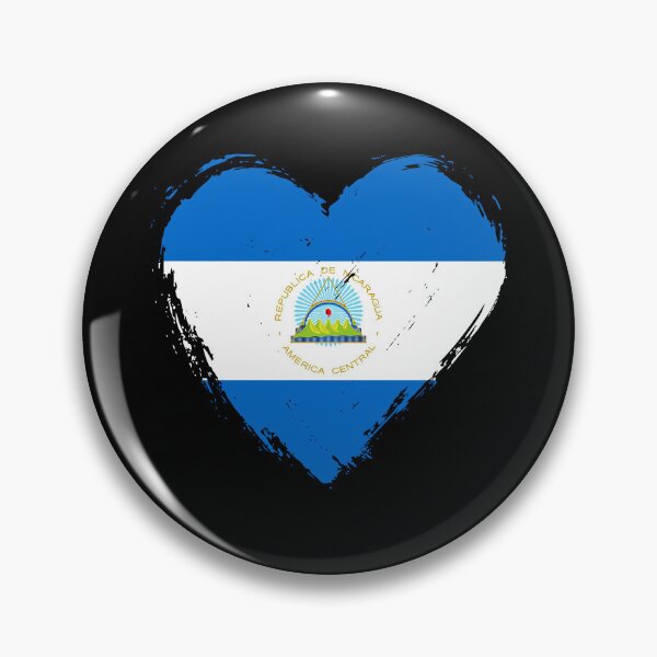 Item preview, Distressed Nicaragua Flag Heart NI designed and sold by shitpostee.