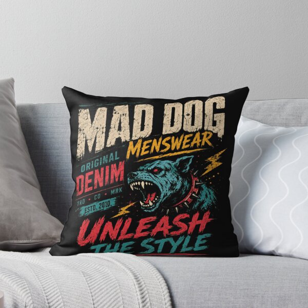 Item preview, Mad Dog Menswear Unleash The Style Original Denim Rugged Attitude For Men designed and sold by SkeletonsDanger.
