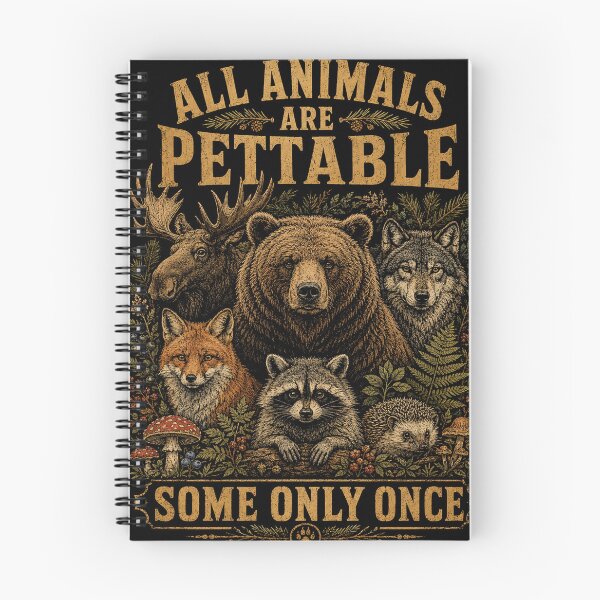 Item preview, All Animals are Pettable Some Only Once Vintage designed and sold by will freed18.