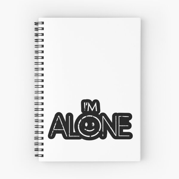 Item preview, I'm Alone Smiley Face | Grunge Y2K Streetwear Graphic Print designed and sold by VaultifyUK.