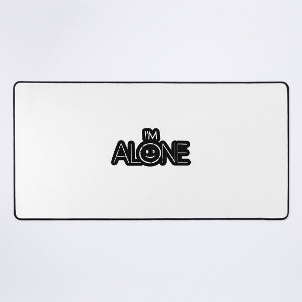 Item preview, I'm Alone Smiley Face | Grunge Y2K Streetwear Graphic Print designed and sold by VaultifyUK.