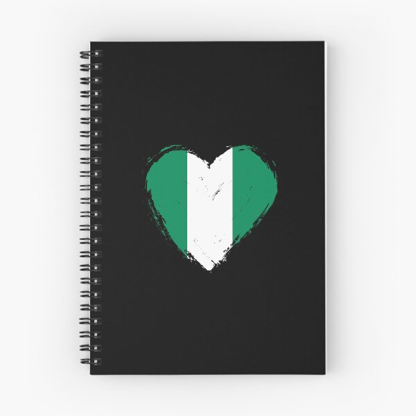 Item preview, Distressed Nigeria Flag Heart NG designed and sold by shitpostee.