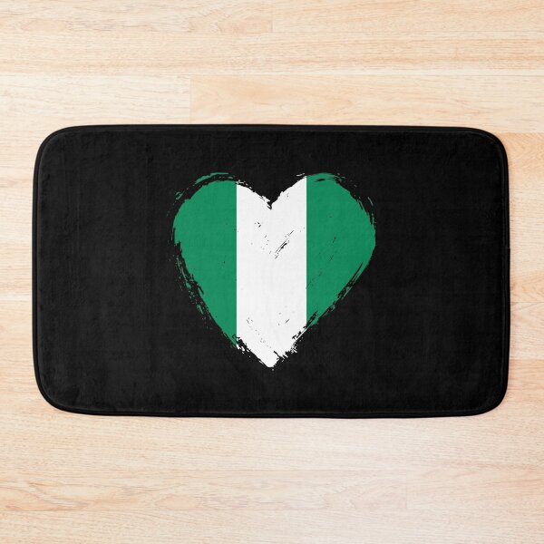Item preview, Distressed Nigeria Flag Heart NG designed and sold by shitpostee.