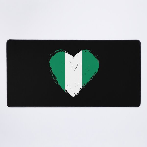 Item preview, Distressed Nigeria Flag Heart NG designed and sold by shitpostee.
