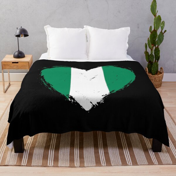 Item preview, Distressed Nigeria Flag Heart NG designed and sold by shitpostee.