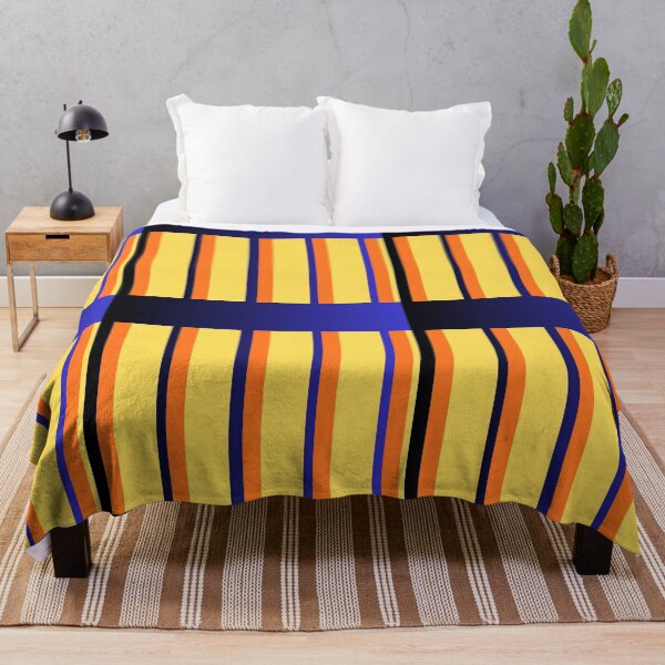 Item preview, Stripes Retrô 70s Inspiration and blue designed and sold by DiFraia Studio.