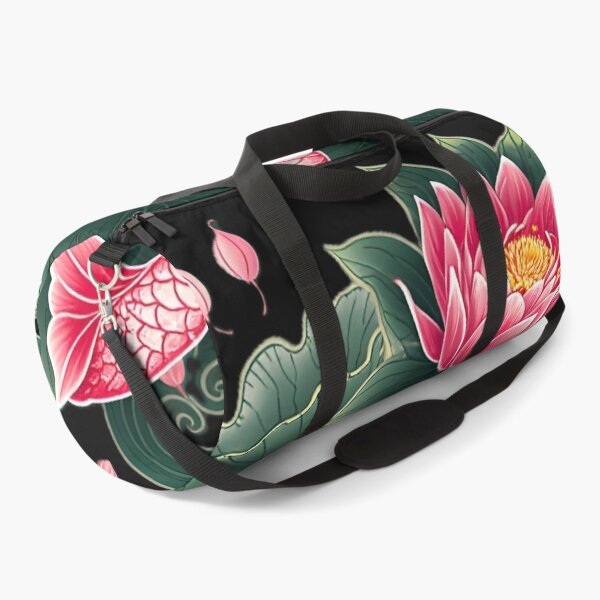 Item preview, Pink Koi Fish With Lotus Flower And Green Lily Pads designed and sold by Surviving Monday Club.