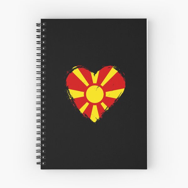 Item preview, Distressed North Macedonia Flag Heart MK designed and sold by shitpostee.