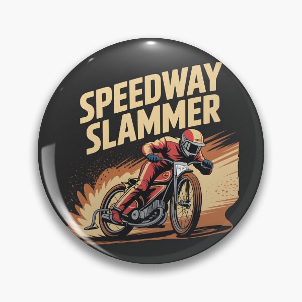 Item preview, Speedway Slammer Motorcycle Racing designed and sold by SkymarArt.