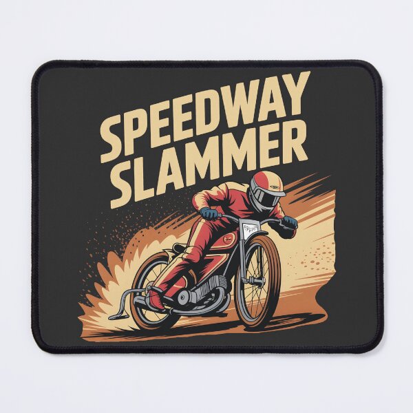 Item preview, Speedway Slammer Motorcycle Racing designed and sold by SkymarArt.