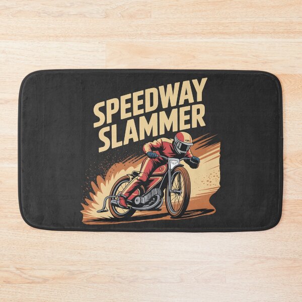 Item preview, Speedway Slammer Motorcycle Racing designed and sold by SkymarArt.