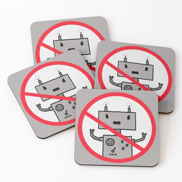 Item preview, No Robots! Sign designed and sold by Lisi's Designs.