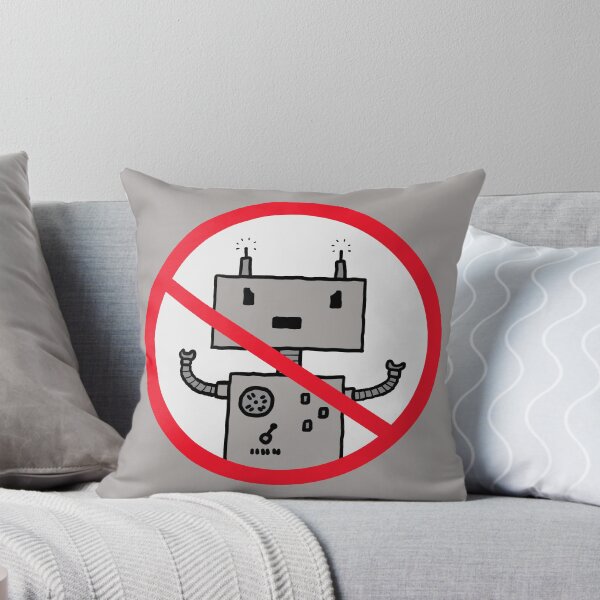 Item preview, No Robots! Sign designed and sold by Lisi's Designs.