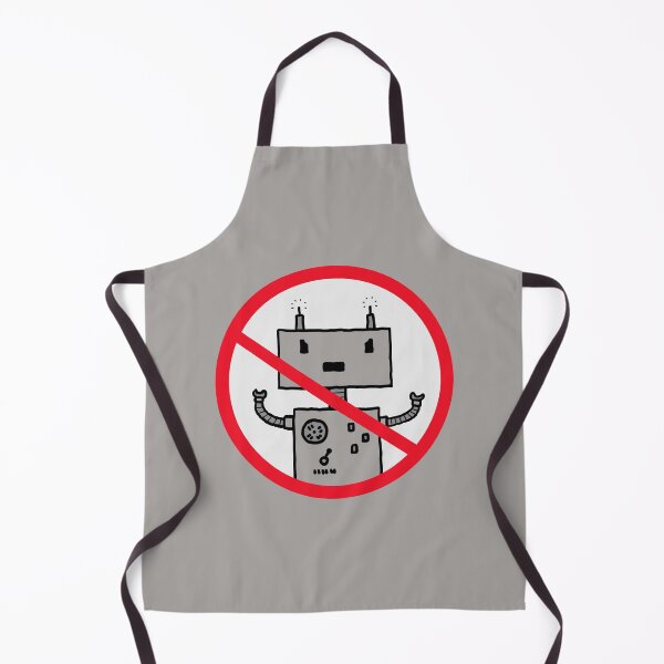 Item preview, No Robots! Sign designed and sold by Lisi's Designs.
