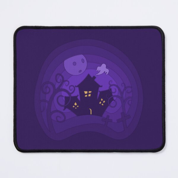 Item preview, Halloween Haunted House Under Full Moon Spooky Night Landscape designed and sold by CozyLittleShop.