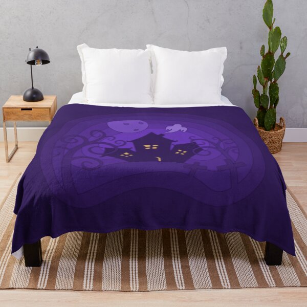 Item preview, Halloween Haunted House Under Full Moon Spooky Night Landscape designed and sold by CozyLittleShop.