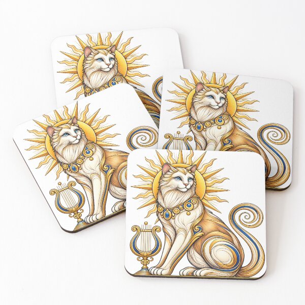 Item preview, Apollo Cat God – Greek Mythology Sun and Music Feline designed and sold by ChicClicker.