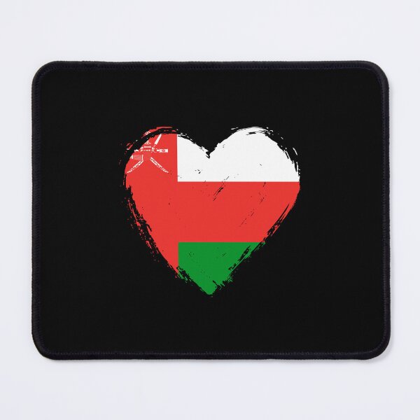 Item preview, Distressed Oman Flag Heart OM designed and sold by shitpostee.