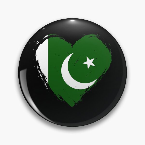 Item preview, Distressed Pakistan Flag Heart PK designed and sold by shitpostee.