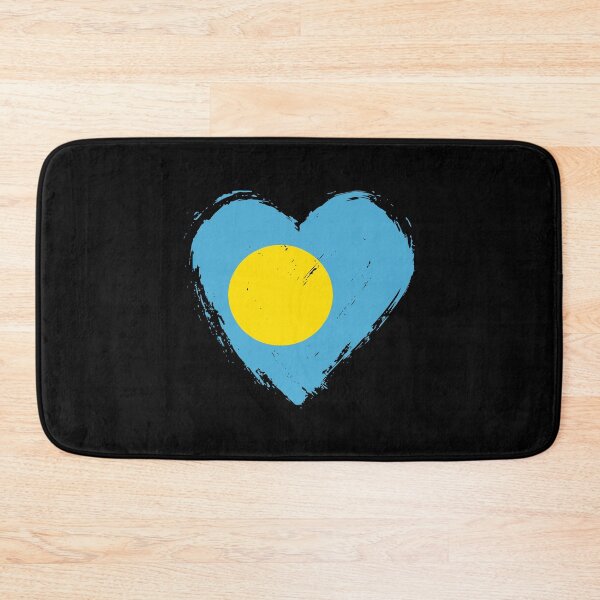 Item preview, Distressed Palau Flag Heart PW designed and sold by shitpostee.