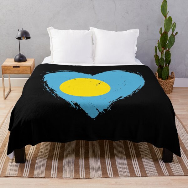 Item preview, Distressed Palau Flag Heart PW designed and sold by shitpostee.