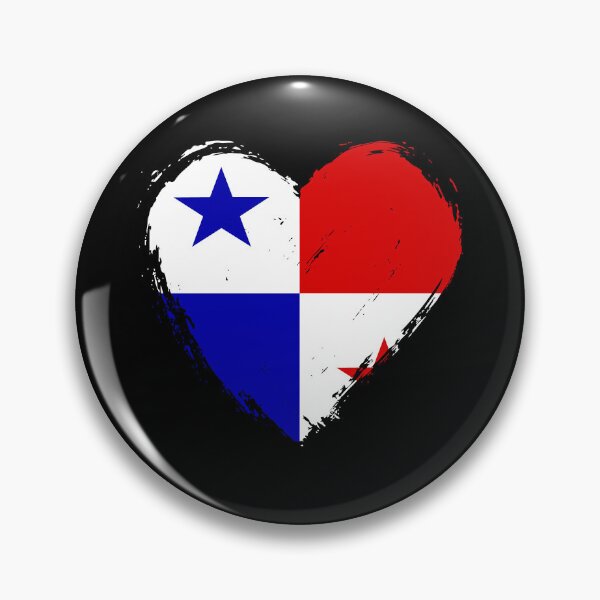 Item preview, Distressed Panama Flag Heart PA designed and sold by shitpostee.
