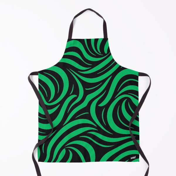 Item preview, THE ABSTRACT Neon Green Black Psychedelic Wave Pattern designed and sold by YOFANTZ!.