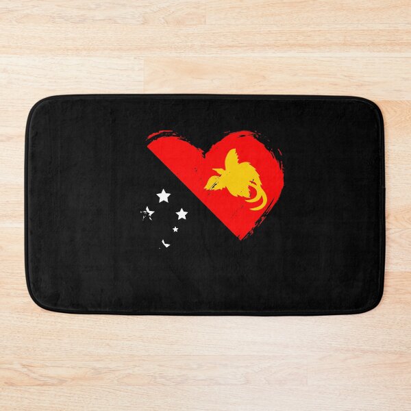 Item preview, Distressed Papua New Guinea Flag Heart PG designed and sold by shitpostee.