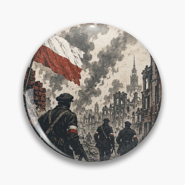 Item preview, Warsaw Uprising 1944 Vintage Historical Art designed and sold by naturalsurvival.